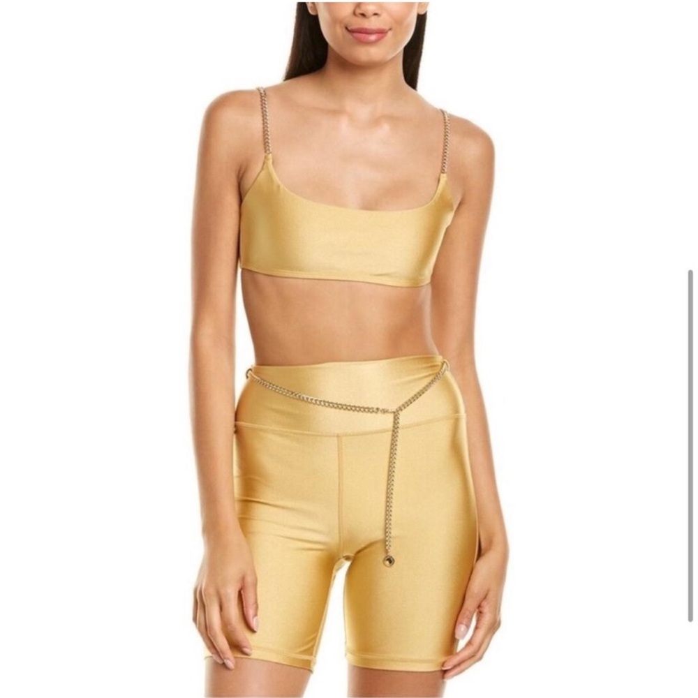 NWT WE WORE WHAT shorts and bra matching set